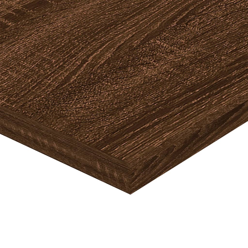 vidaXL 4 db barna tölgy színű szerelt fa fali polc 80 x 20 x 1,5 cm