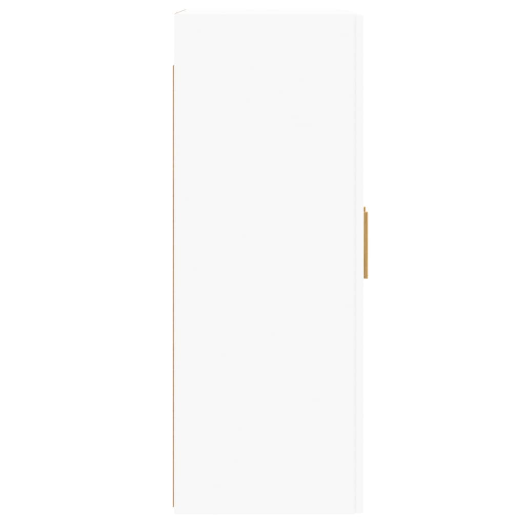 vidaXL 2 db fehér szerelt fa falra szerelhető szekrény