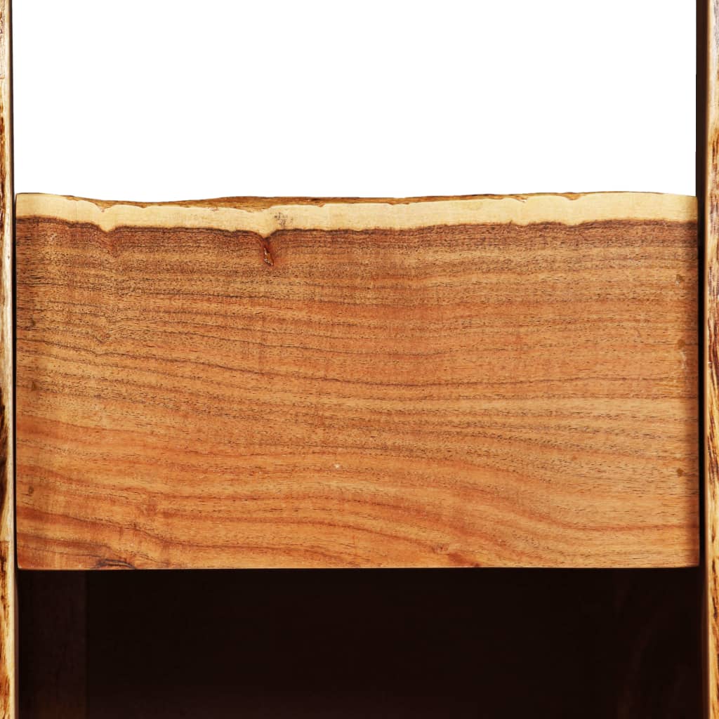 vidaXL tömör akáciafa bortartó természetes ívekkel 40 x 40 x 110 cm