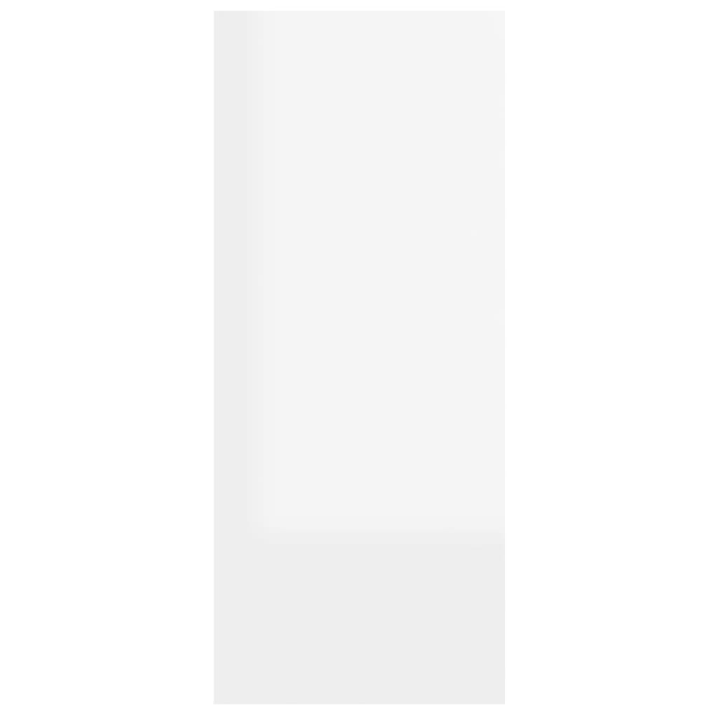 vidaXL magasfényű fehér térelválasztó könyvszekrény 60 x 30 x 72 cm