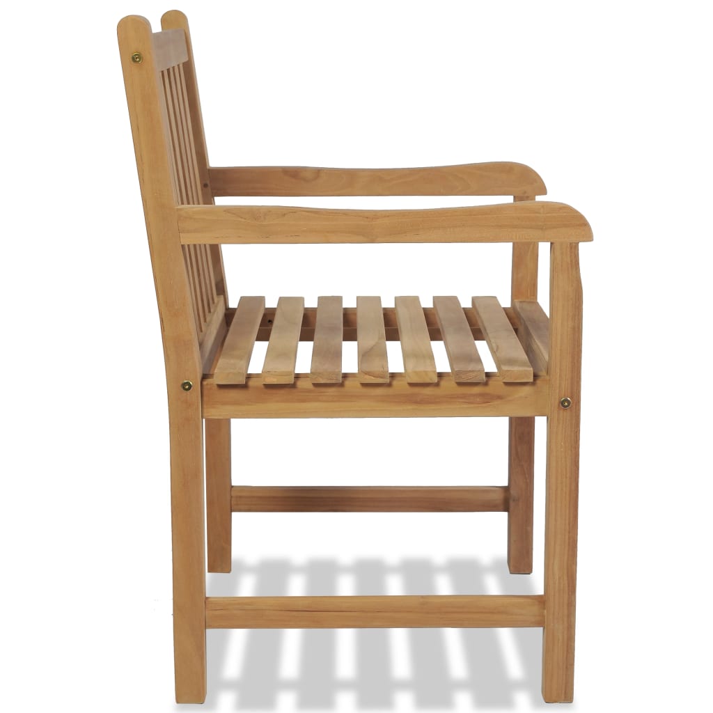 vidaXL 2 db tömör tíkfa kültéri szék
