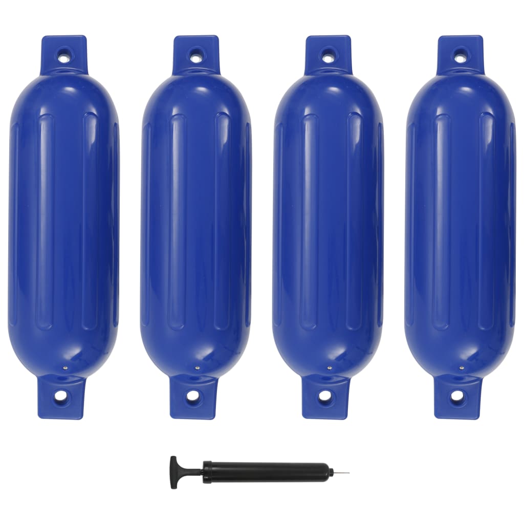 vidaXL 4 darab kék PVC hajóütköző 51 x 14 cm