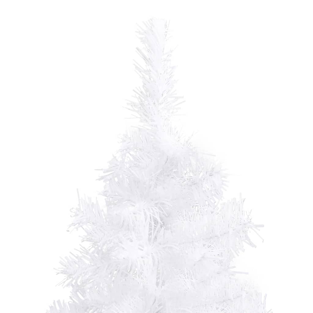 vidaXL fehér PVC sarok műkarácsonyfa LED-ekkel és gömbszettel 180 cm