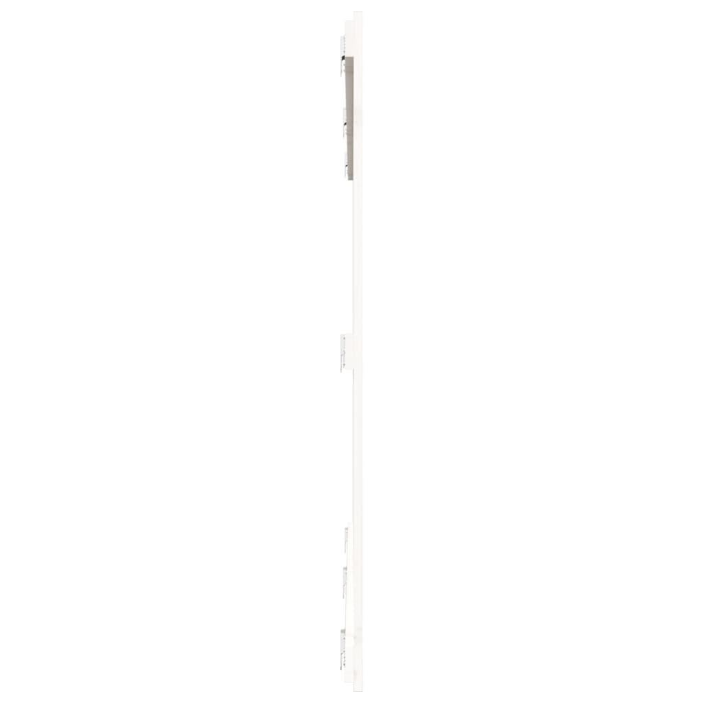 vidaXL fehér tömör fenyőfa fali fejtámla 204 x 3 x 110 cm