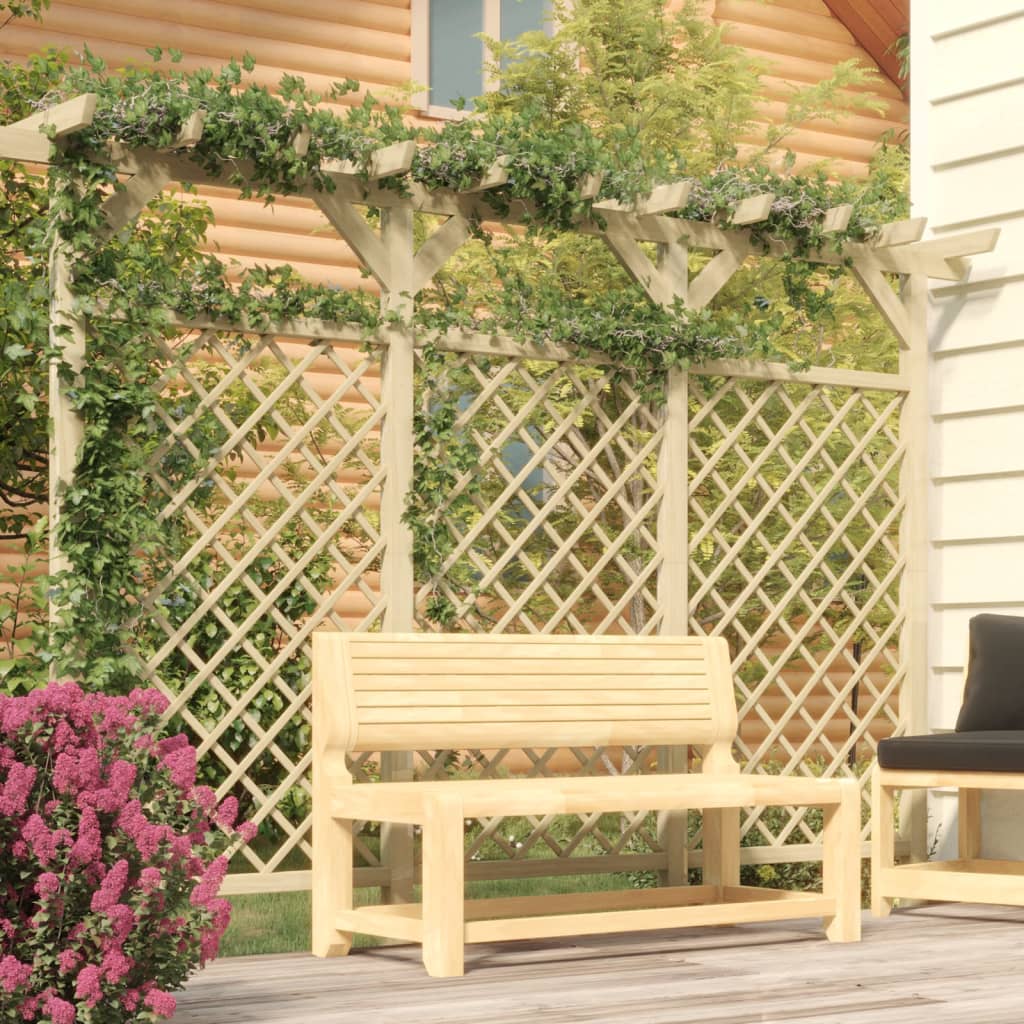 vidaXL impregnált fenyőfa kerti kerítés pergolatetővel 300x50x200cm