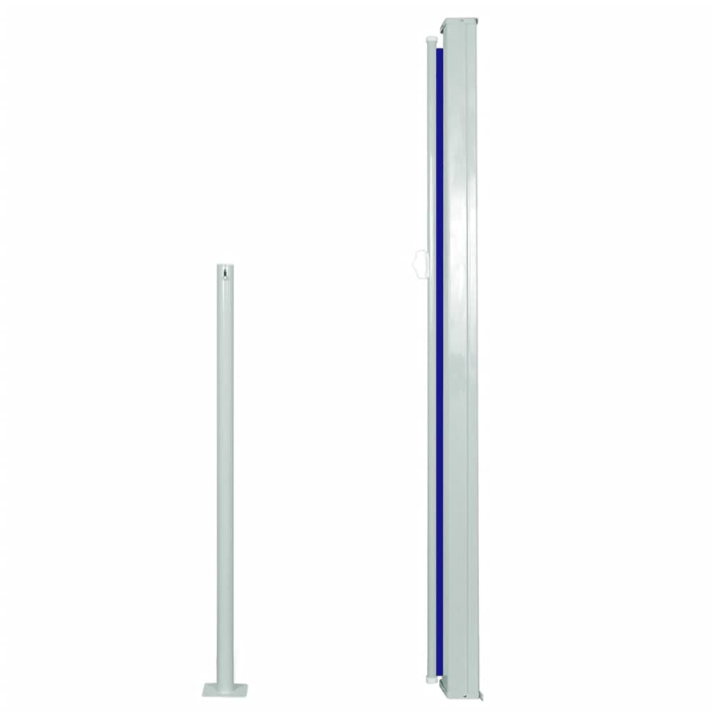 vidaXL kék behúzható oldalsó napellenző 140 x 300 cm