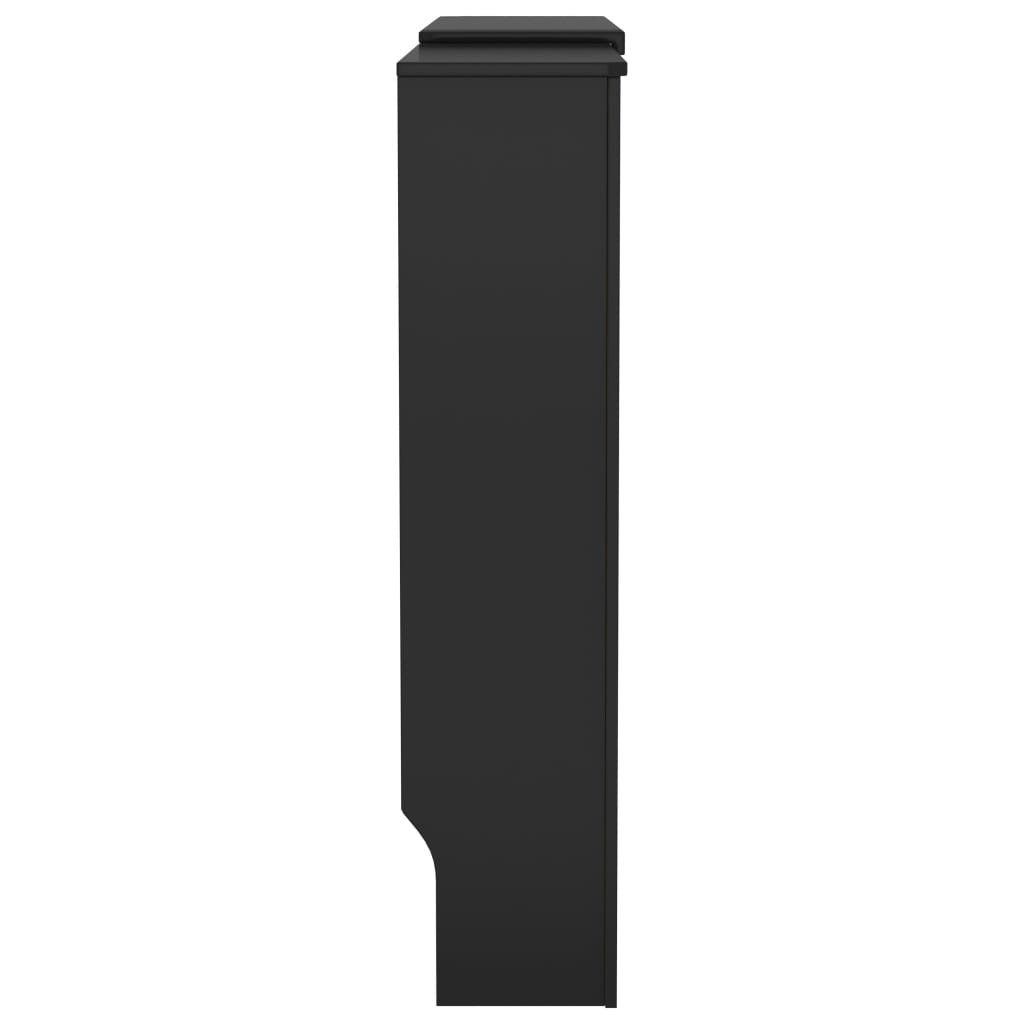 vidaXL fekete MDF radiátorburkolat 205 cm