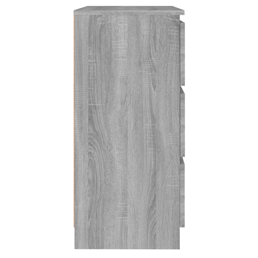 vidaXL szürke sonoma színű szerelt fa tálalószekrény 60 x 35 x 76 cm