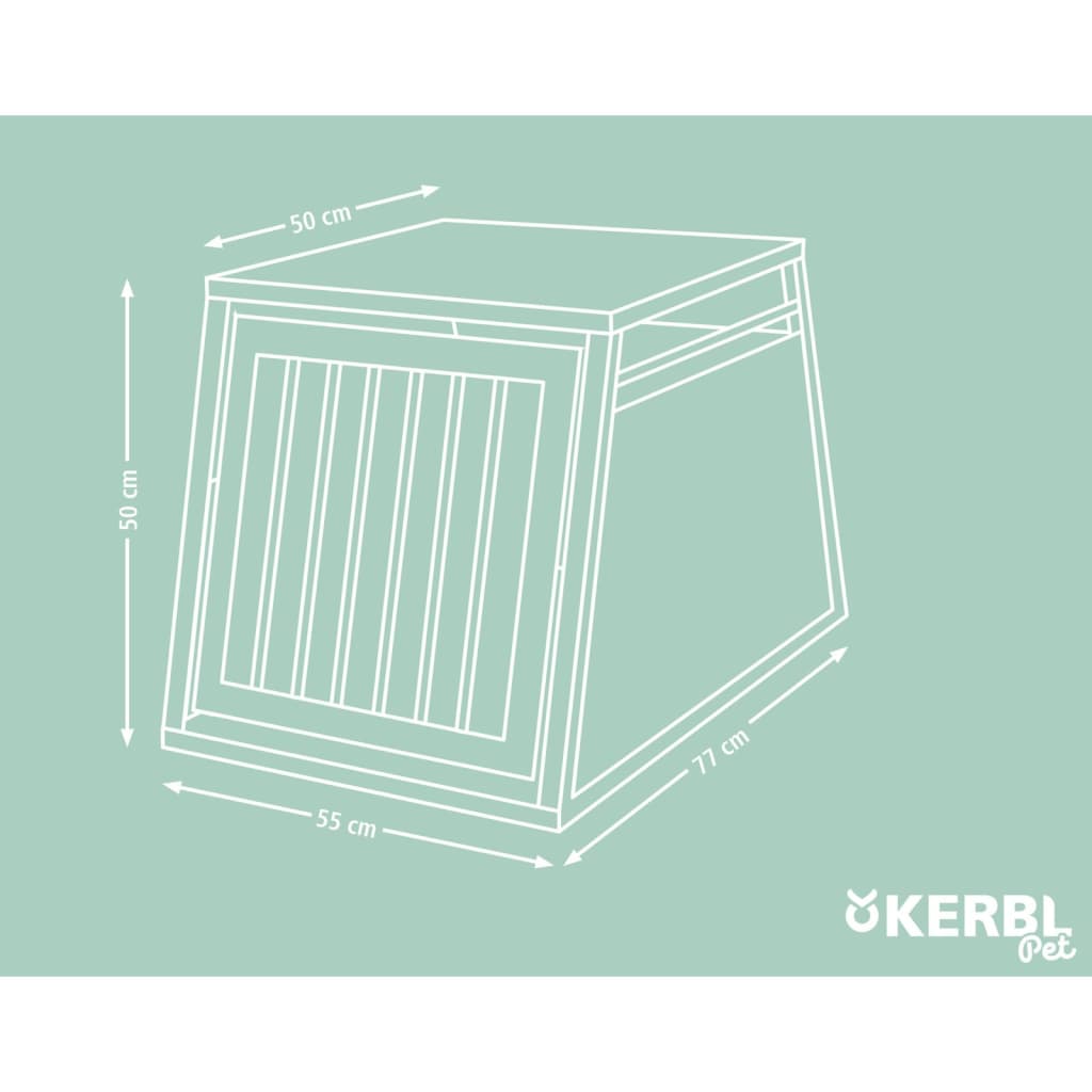 Kerbl Barry alumínium kutyaszállító doboz 77 x 55 x 50 cm