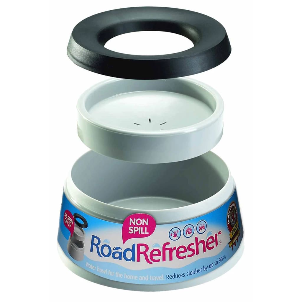 Road Refresher nagy szürke LGRR kiömlésmentes kisállat vizes tál