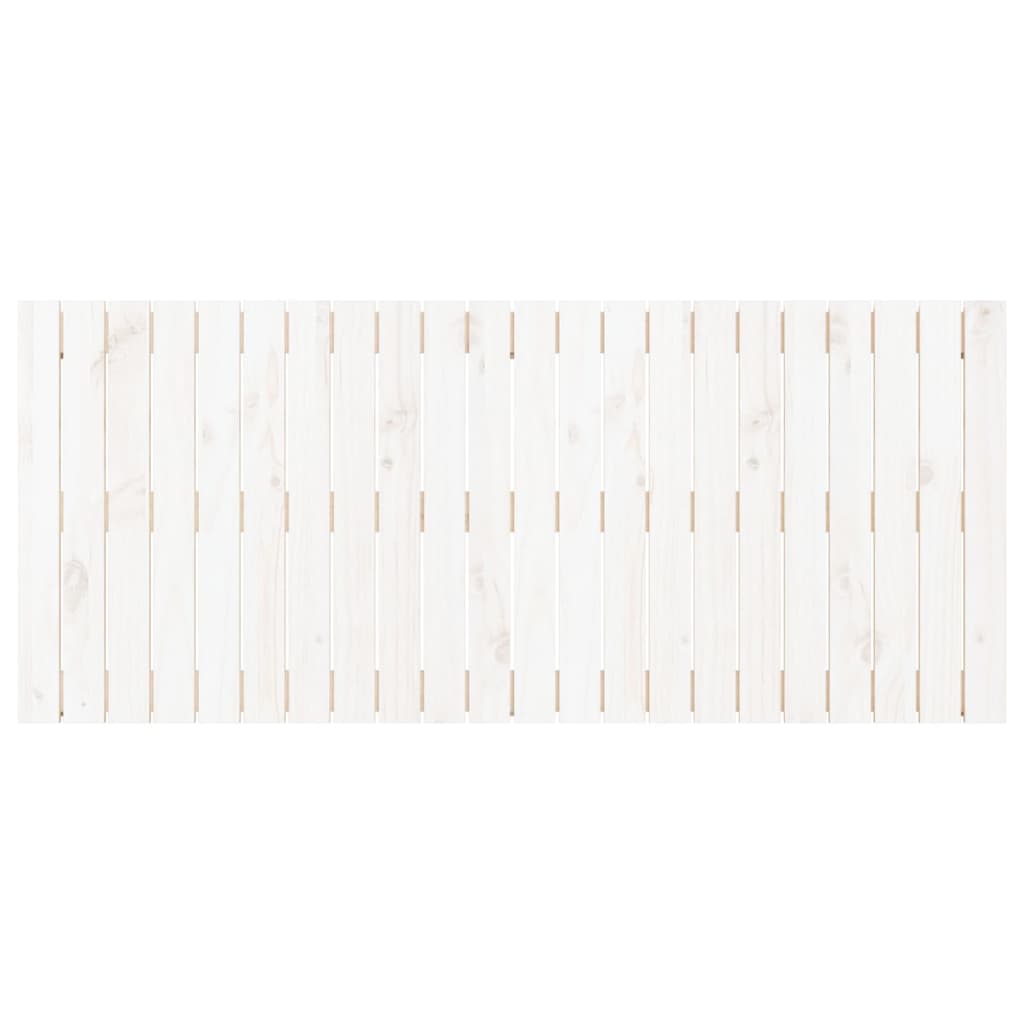 vidaXL fehér tömör fenyőfa fali fejtámla 140x3x60 cm
