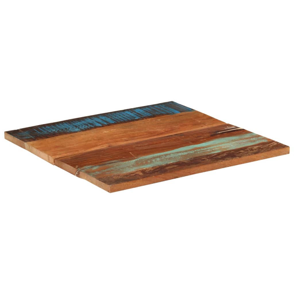 vidaXL négyszögű tömör újrahasznosított fa asztallap 70x70 cm 25-27 mm