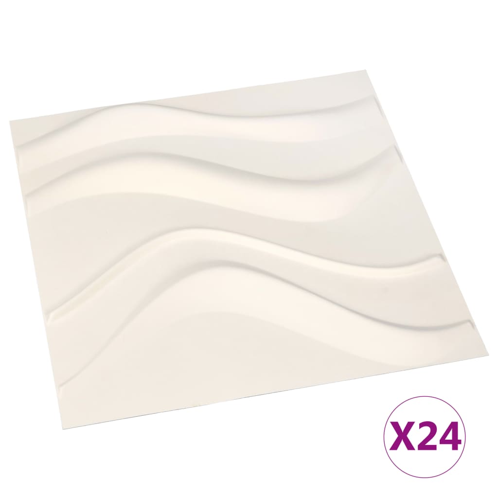 vidaXL 24 darab 3D fali panel 0,5 x 0,5 m 6 m²