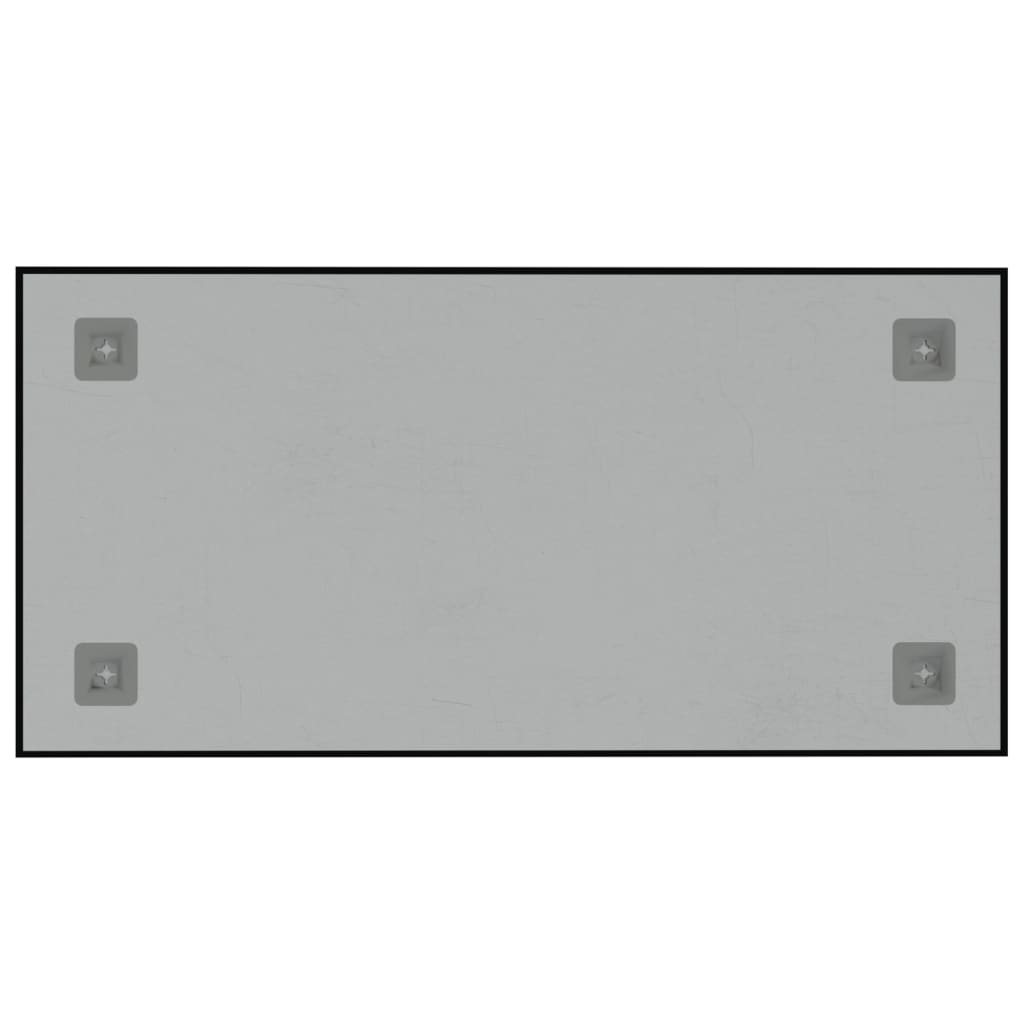 vidaXL fekete falra szerelhető edzett üveg mágnestábla 60 x 30 cm