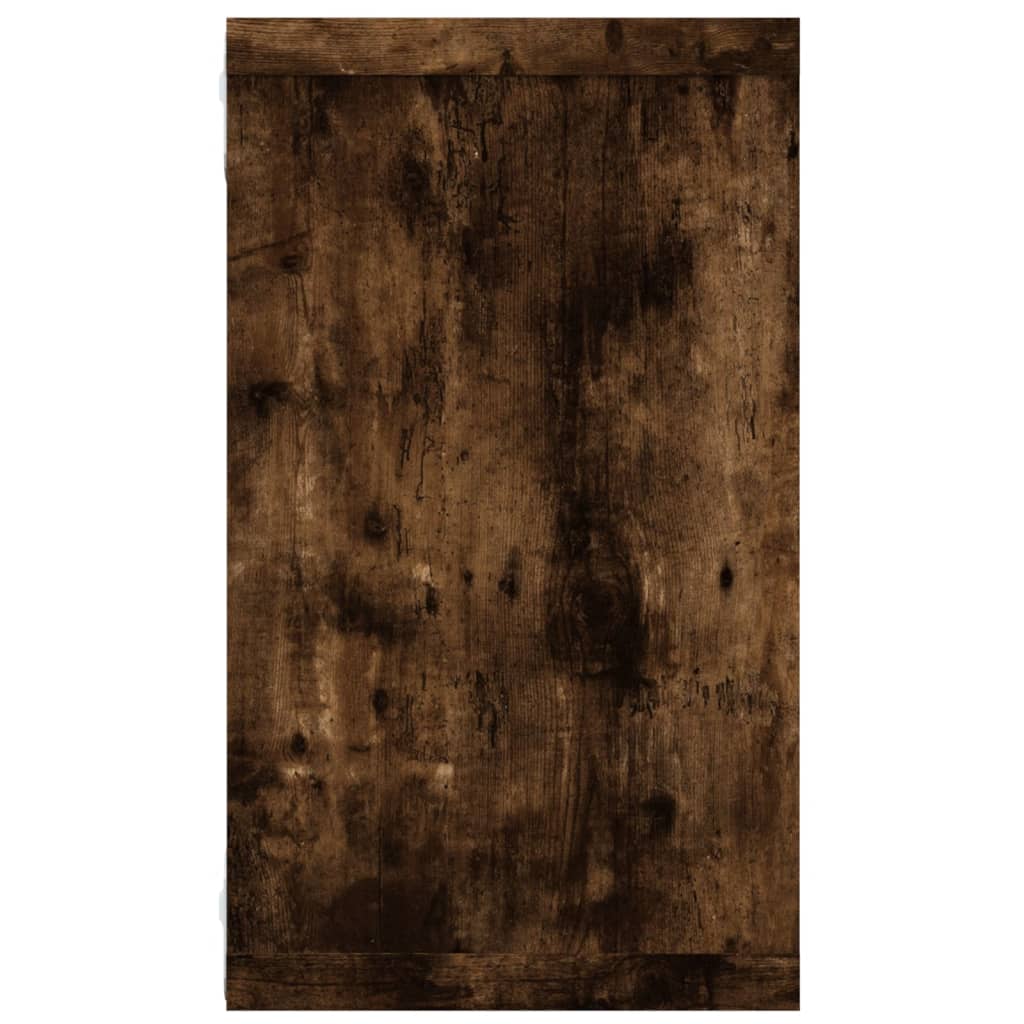 vidaXL 2 db füstös tölgyszínű szerelt fa fali kockapolc 80x15x26,5 cm