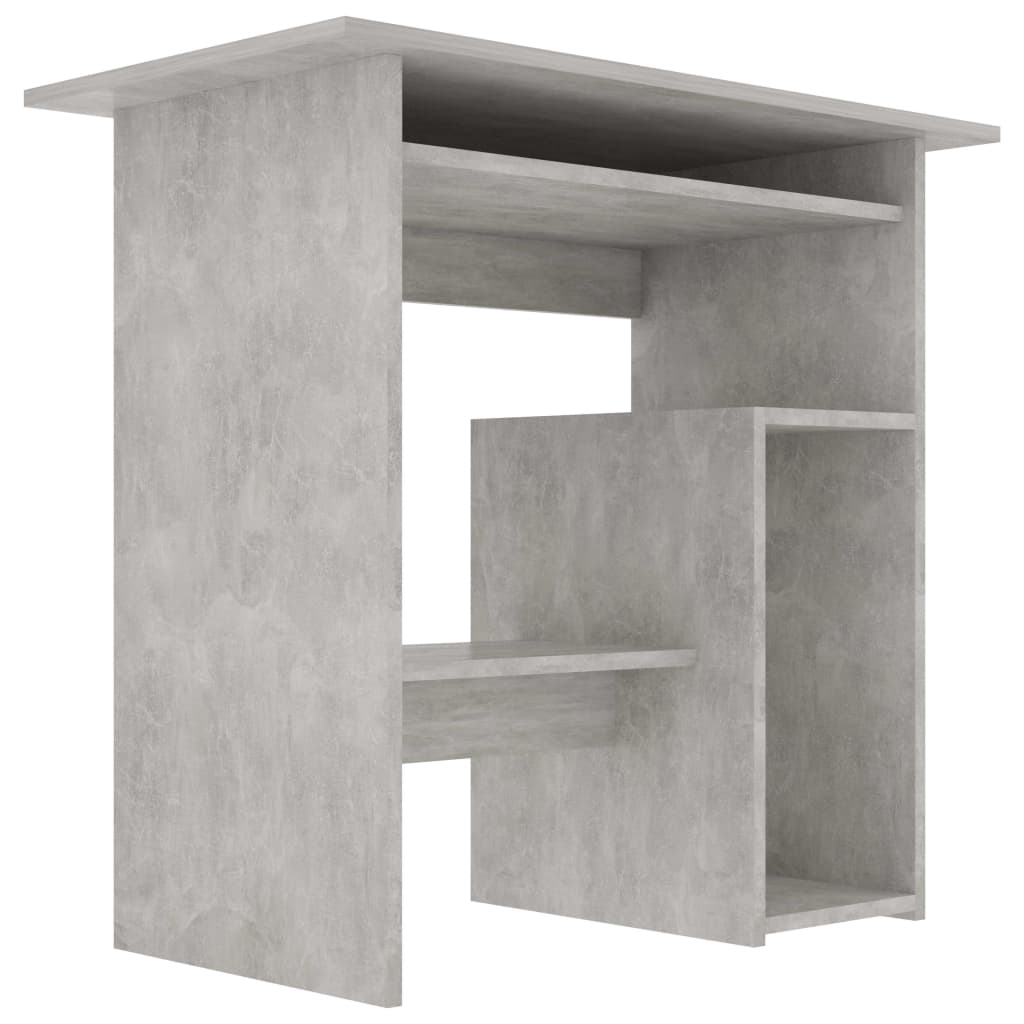 vidaXL betonszürke forgácslap íróasztal 80 x 45 x 74 cm