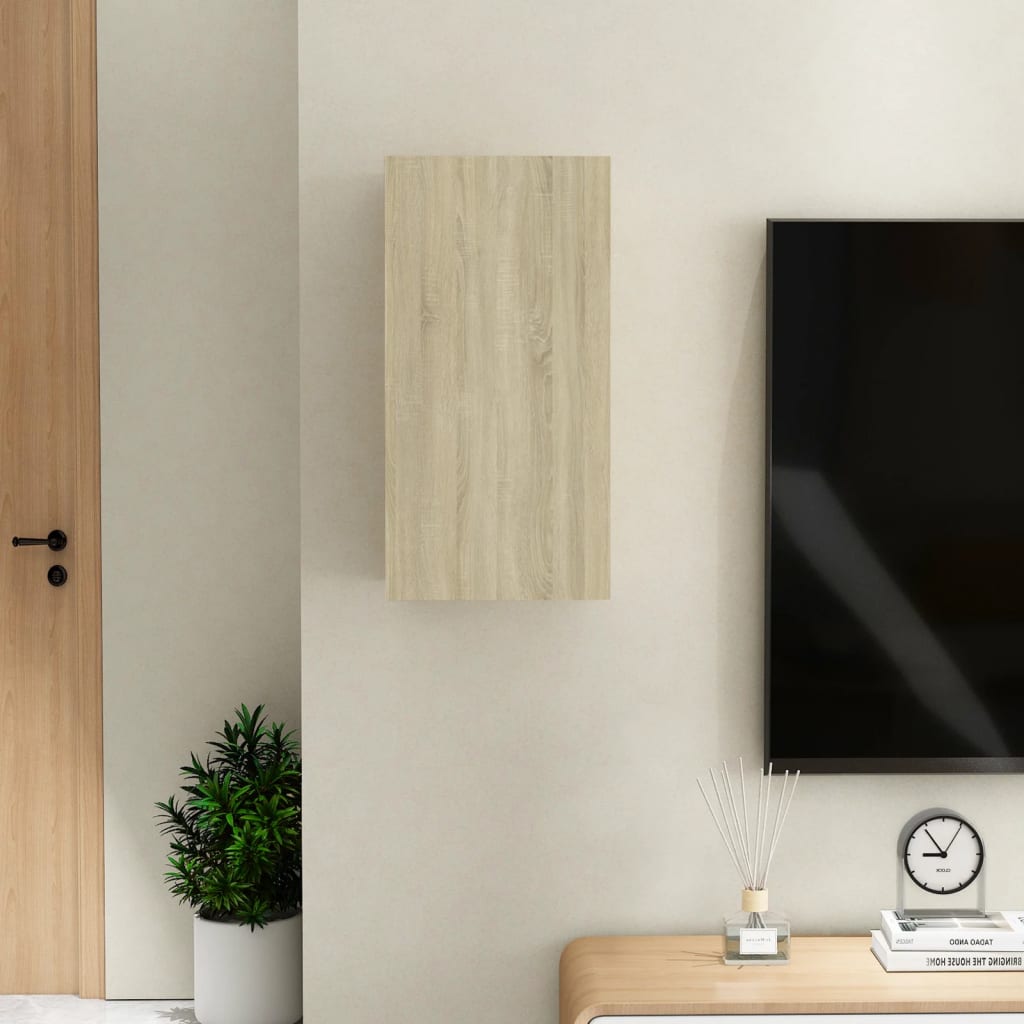 vidaXL sonoma-tölgy színű forgácslap TV-szekrény 30,5 x 30 x 60 cm