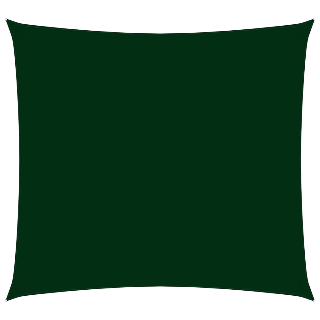 vidaXL sötétzöld négyzet alakú oxford-szövet napvitorla 2,5 x 2,5 m