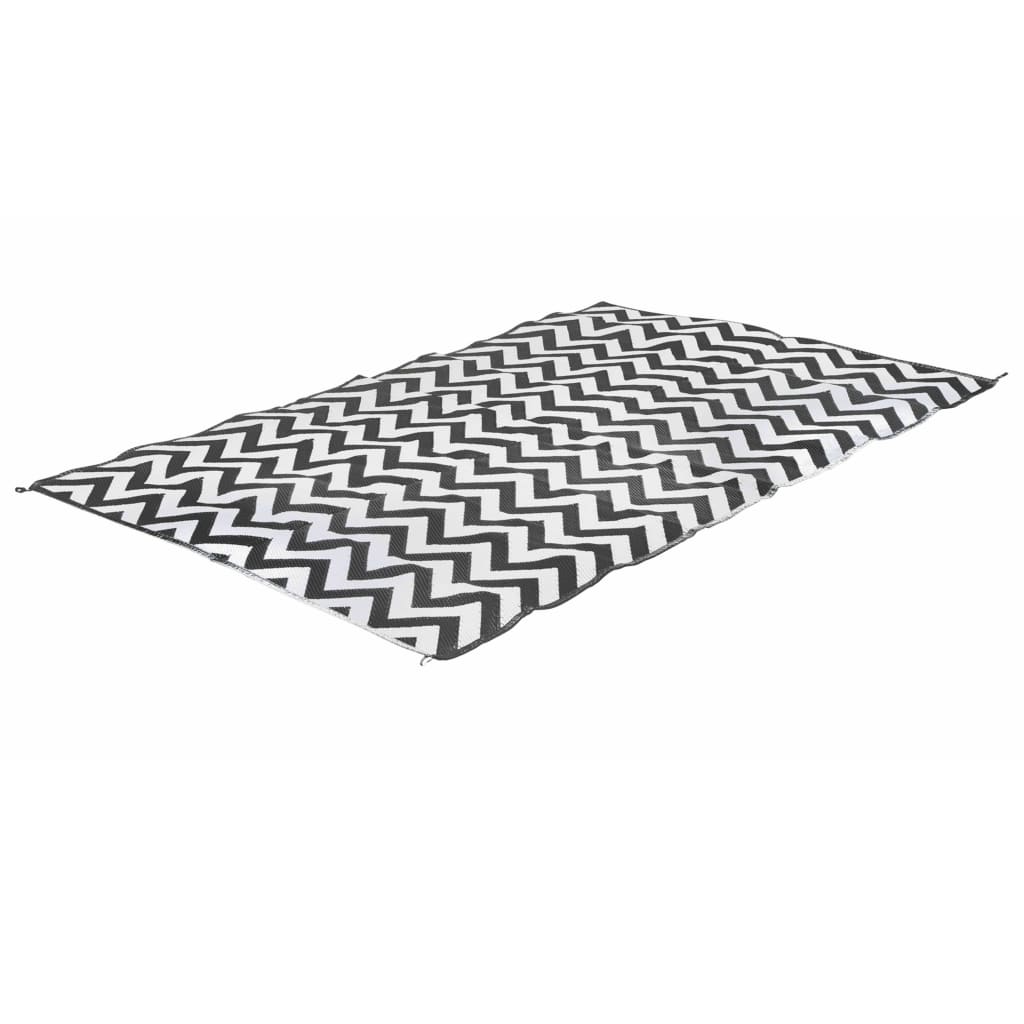 Bo-Camp Chill mat Wave fekete-fehér kültéri szőnyeg L 2,7 x 2 m