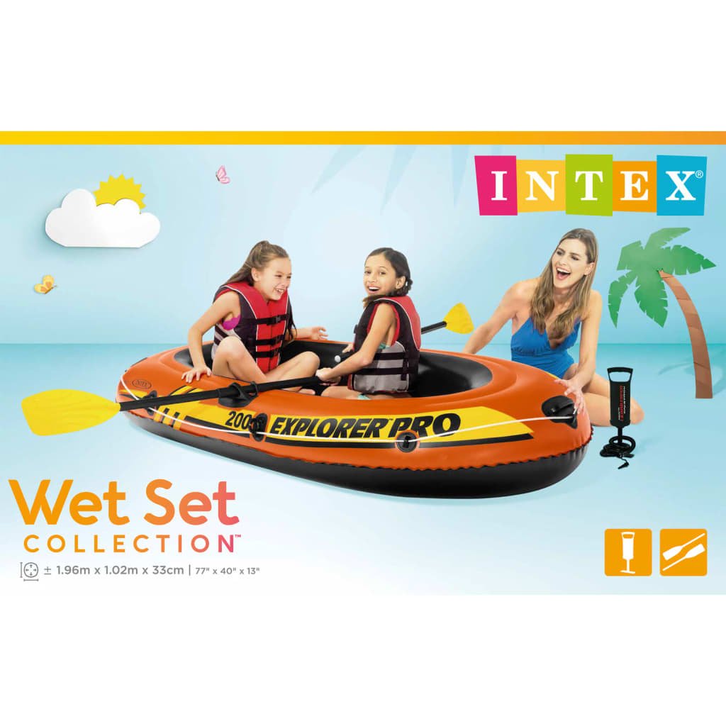 Intex Explorer Pro 200 felfújható csónak evezővel/szivattyúval 58357NP