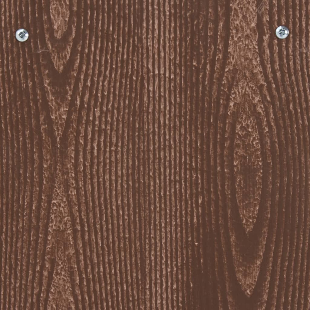 vidaXL barna szerelt fa cipőtartó 90x24x117 cm