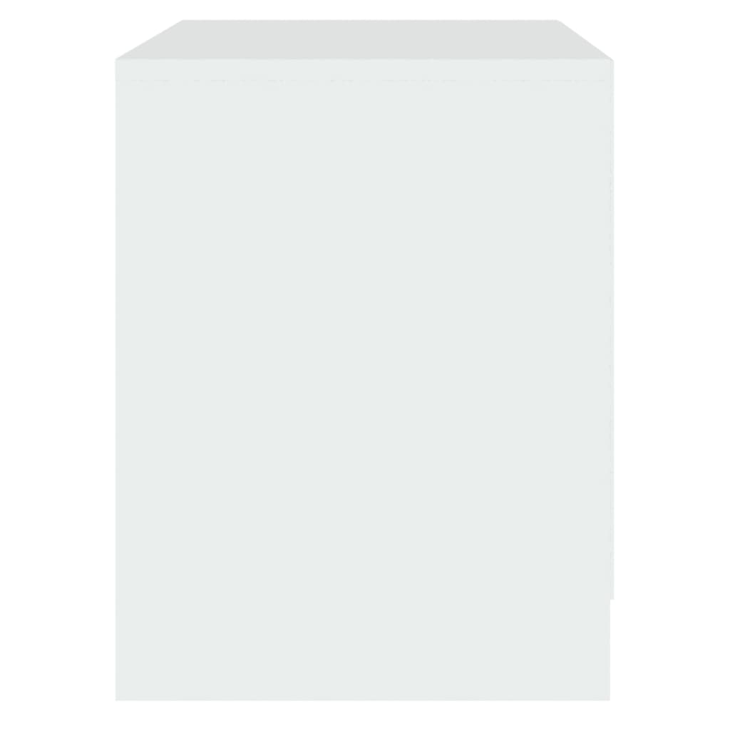 vidaXL 2 db fehér forgácslap éjjeliszekrény 45 x 34,5 x 44,5 cm