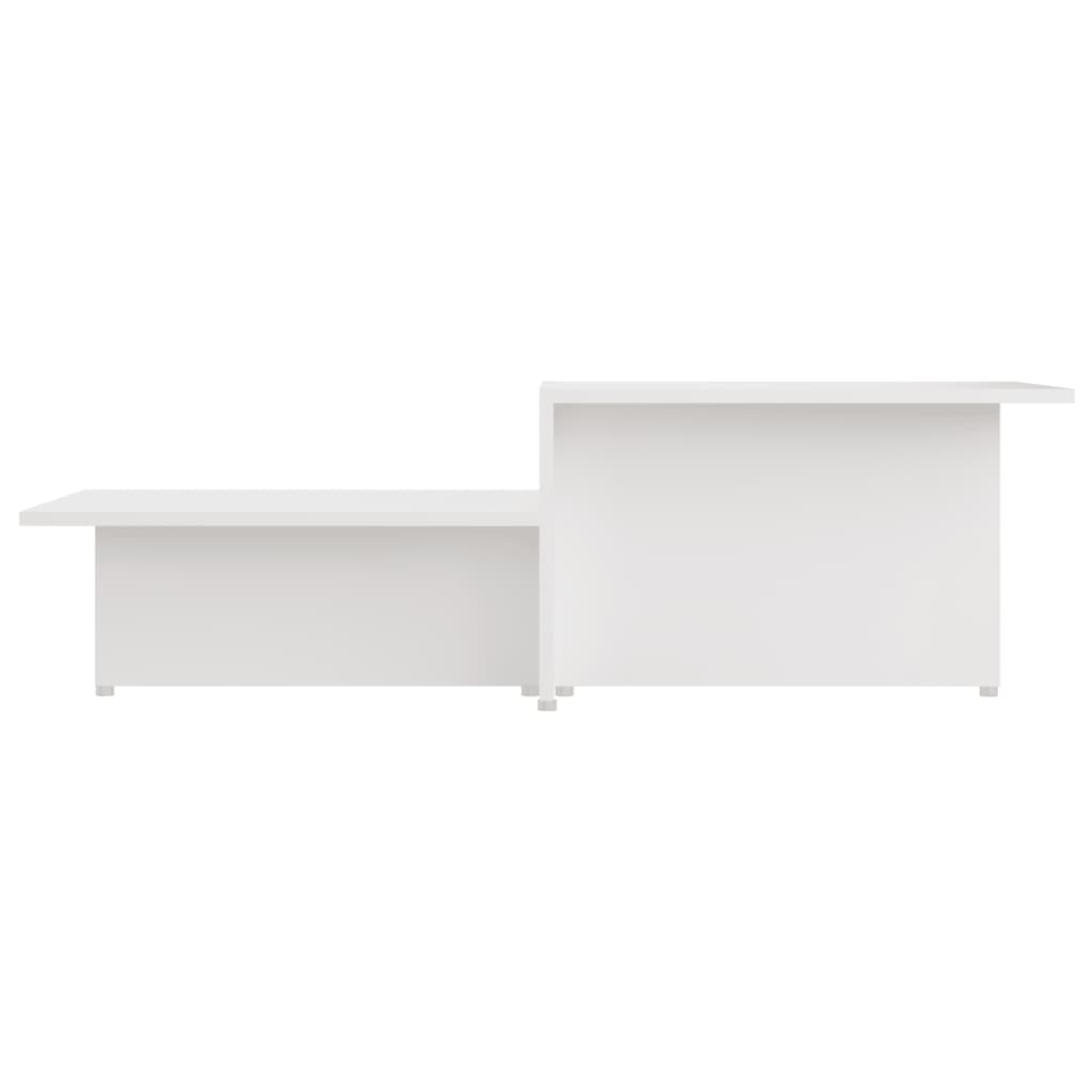 vidaXL fehér szerelt fa dohányzóasztal 111,5 x 50 x 33 cm