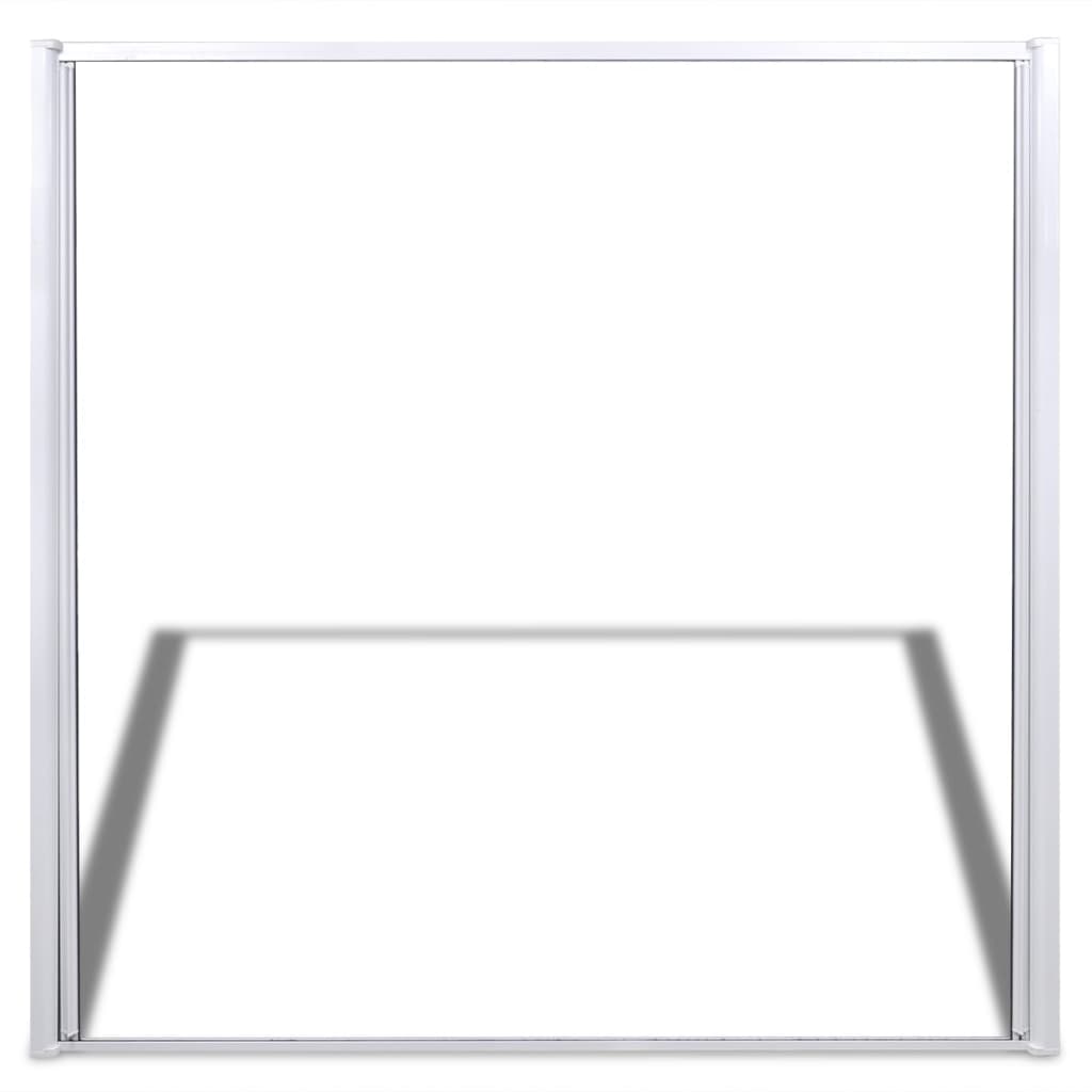 Fehér csúszó szúnyogháló kétszárnyú ajtókhoz 215 x 215 cm