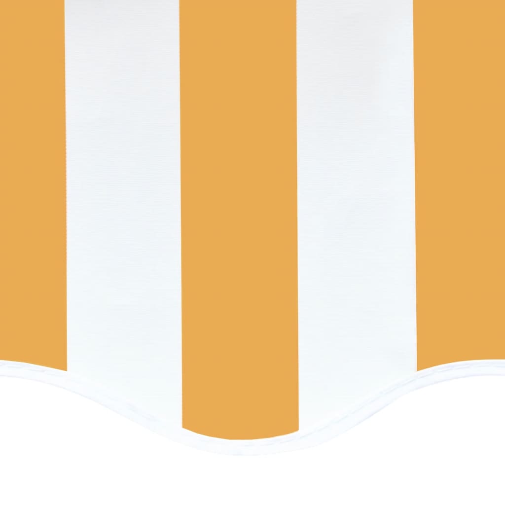 vidaXL sárga és fehér csere napellenző ponyva 4,5 x 3,5 m