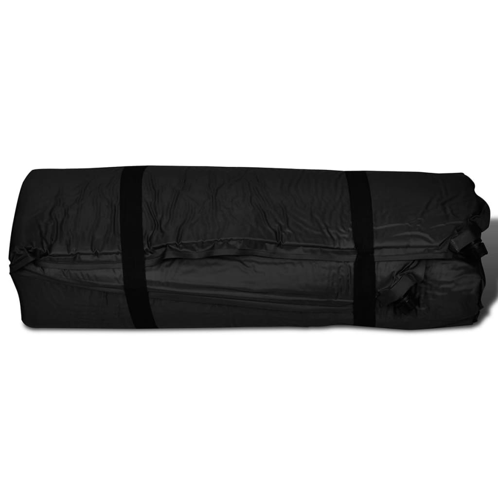 Fekete kétszemélyes önfelfújó matrac 190 x 130 x 5 cm