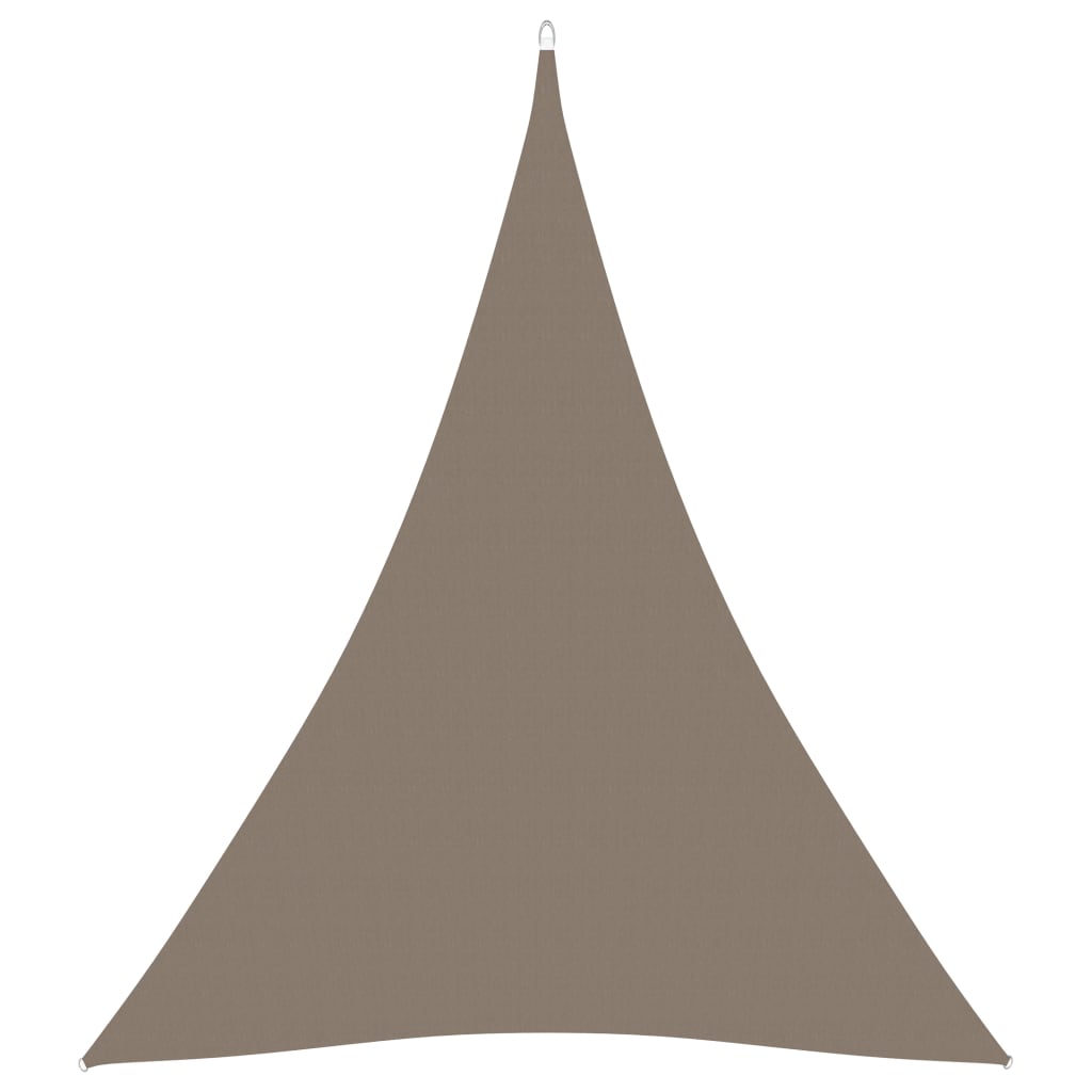 vidaXL tópszínű háromszögű oxford-szövet napvitorla 3 x 4 x 4 m