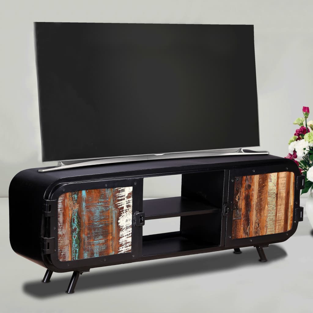 vidaXL újrahasznosított fa TV-szekrény 120 x 30 x 45 cm