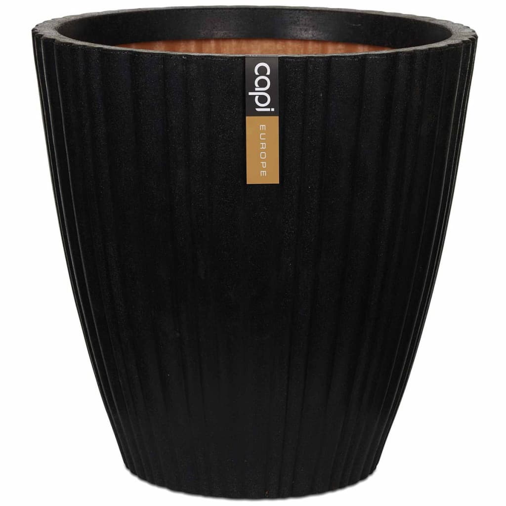 Capi Urban Tube KBLT801 fekete kúpos váza 40 x 40 cm