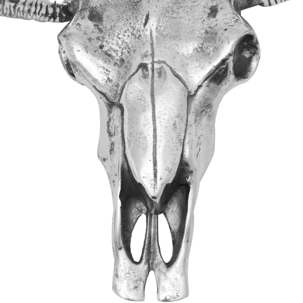 vidaXL falra rögzíthető koponya dekoráció alumínium ezüst