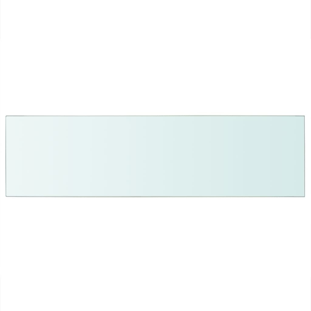 vidaXL 90x25 cm átlátszó panel üvegpolc