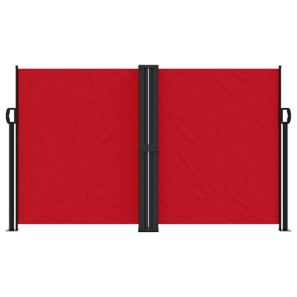 vidaXL piros behúzható oldalsó napellenző 140 x 1000 cm