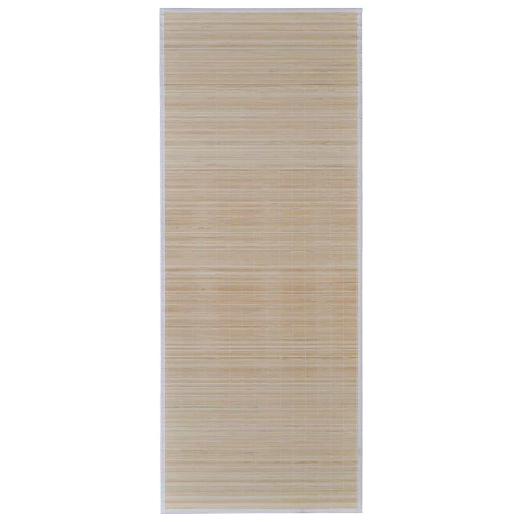 vidaXL 4 db téglalap alakú természetes bambuszszőnyeg 120 x 180 cm