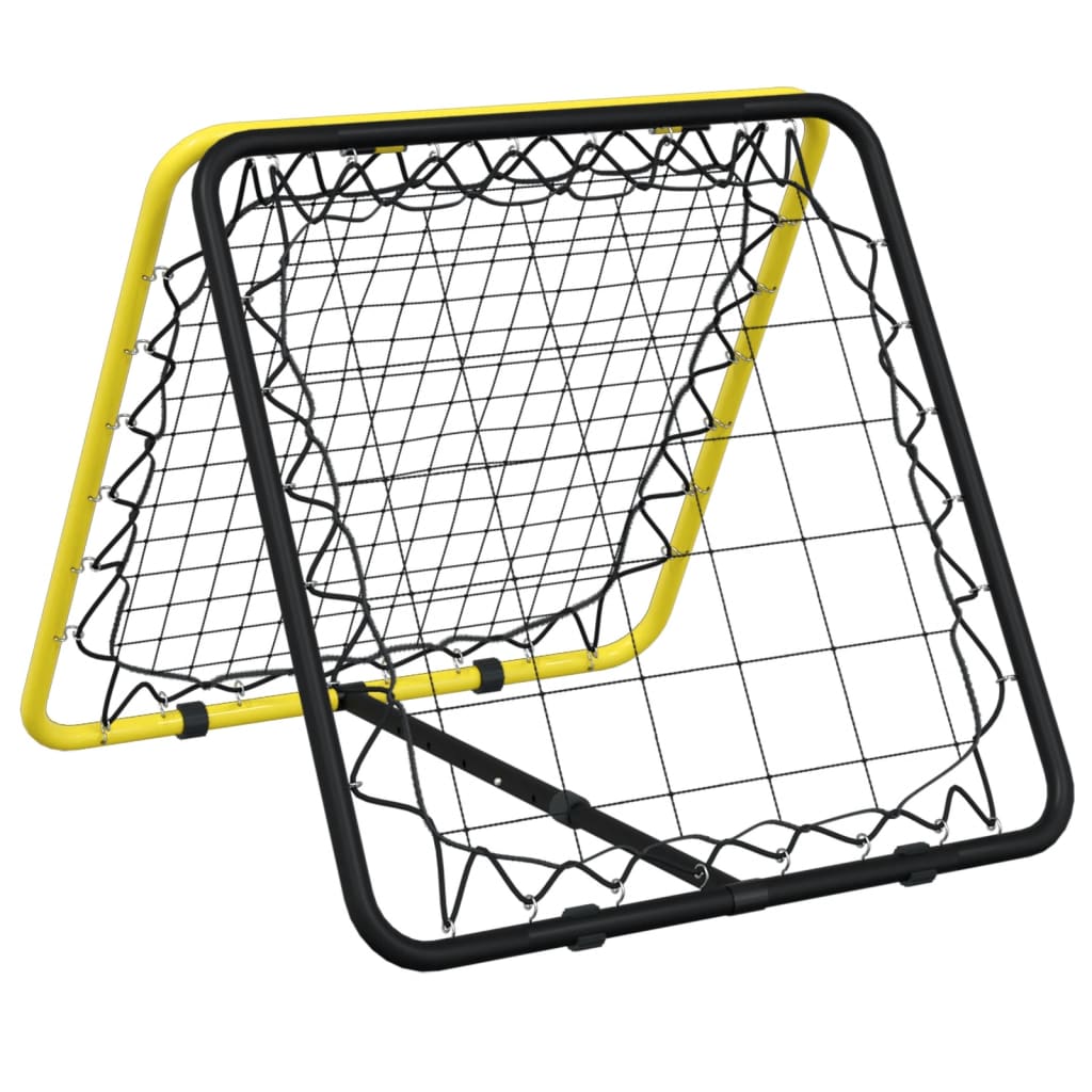 vidaXL sárga-fekete acél kétoldalasan állítható visszapattanó fociháló