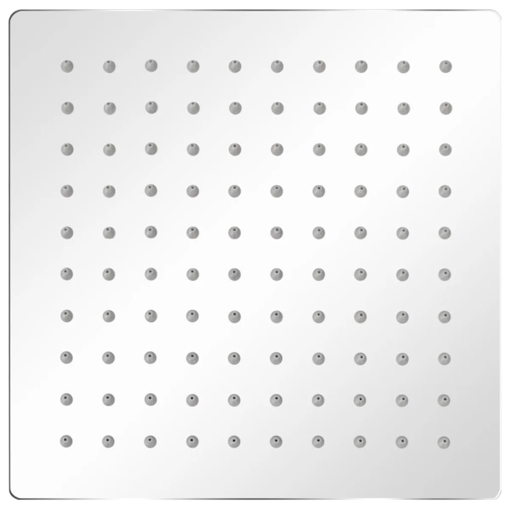 vidaXL Rozsdamentes acél zuhanyrózsa 20x20 cm négyszögletes