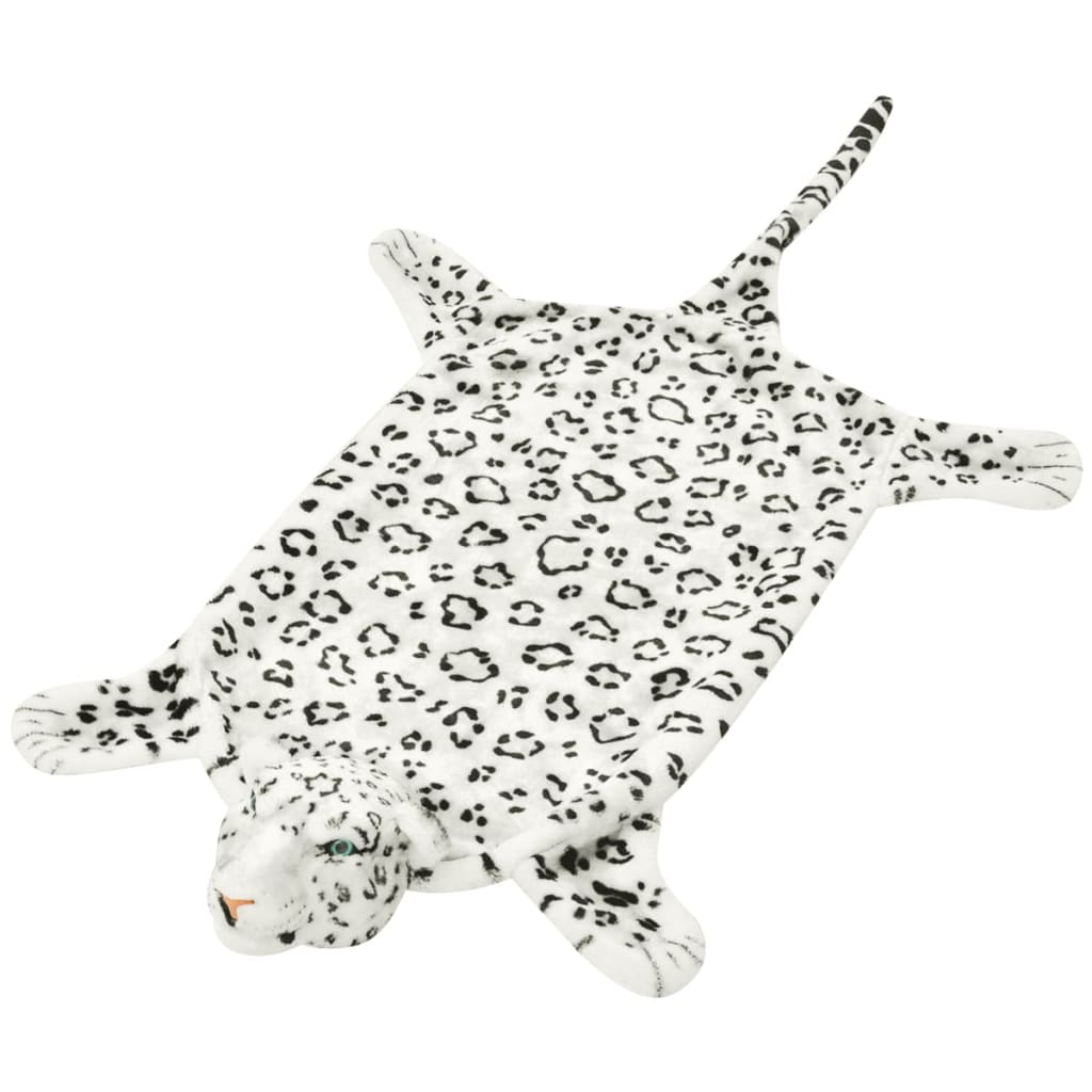 vidaXL fehér plüss leopárd szőnyeg 139 cm