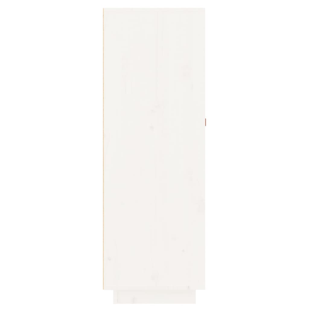 vidaXL fehér tömör fenyőfa borszekrény 45 x 34 x 100 cm