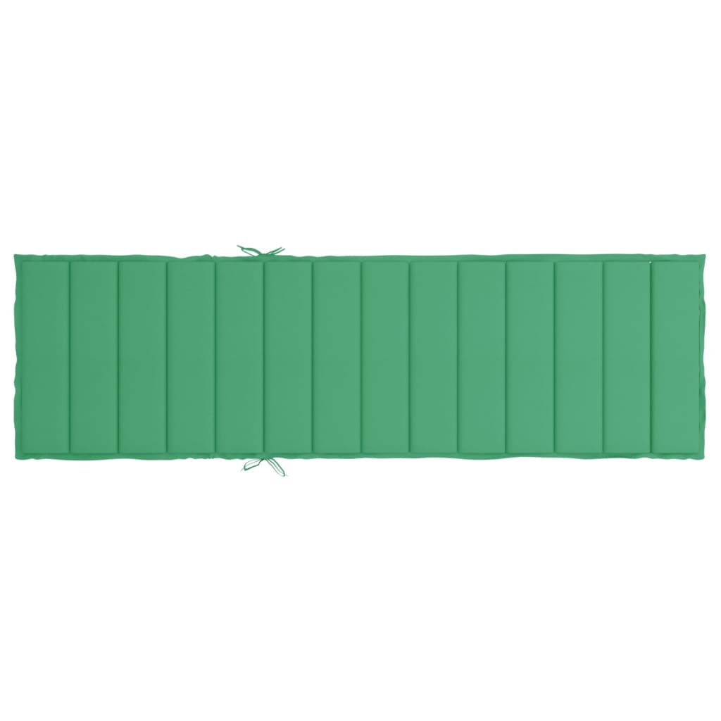 vidaXL zöld oxford szövet napozóágy párna 200 x 50 x 3 cm