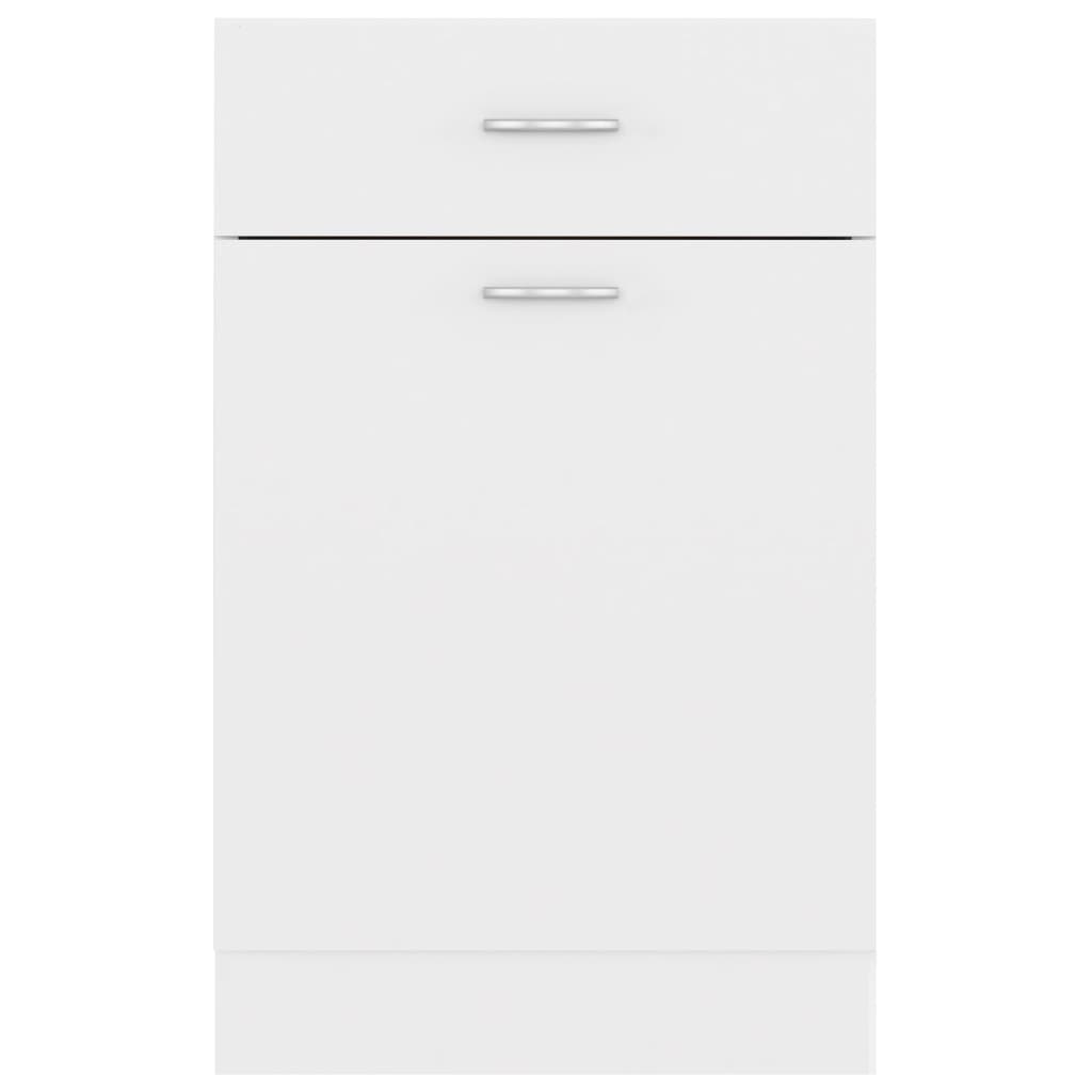 vidaXL fehér forgácslap fiókos alsószekrény 50 x 46 x 81,5 cm
