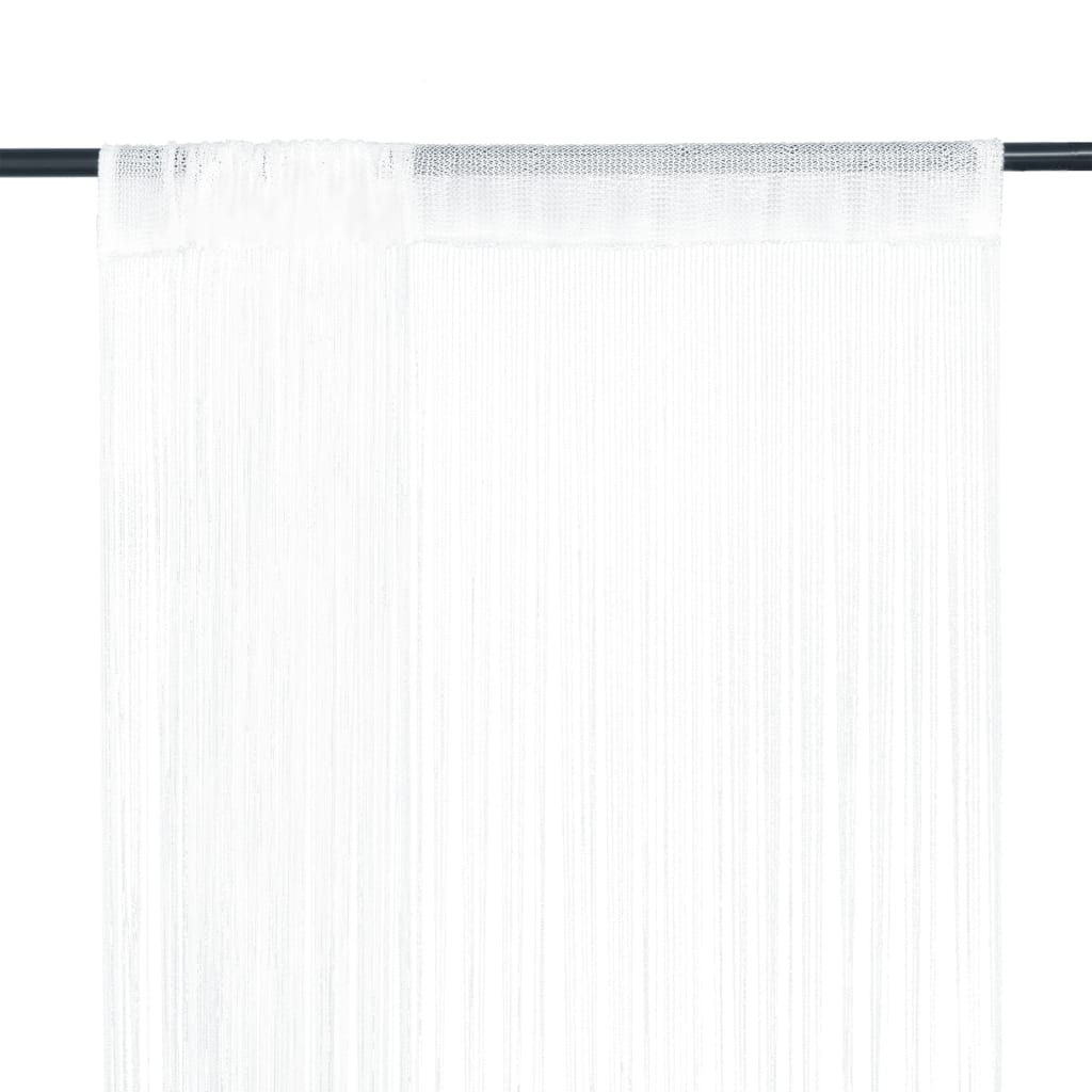 vidaXL 2 db fehér zsinórfüggöny 100 x 250 cm