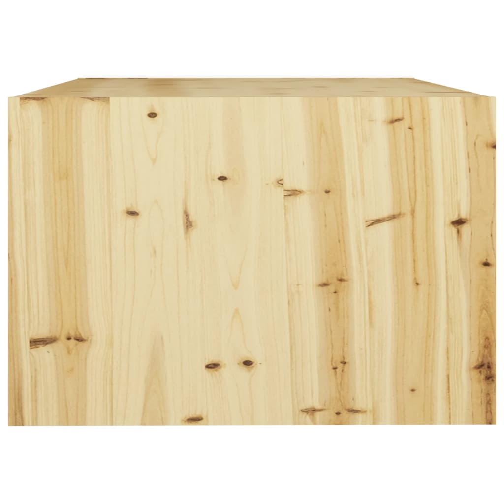 vidaXL tömör fenyőfa dohányzóasztal 75 x 50 x 33,5 cm