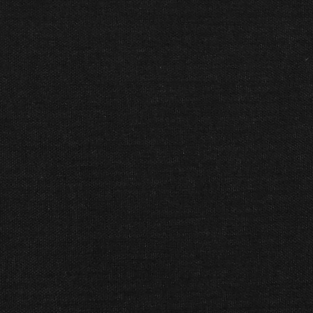 vidaXL fekete szövet ágykeret 80 x 200 cm