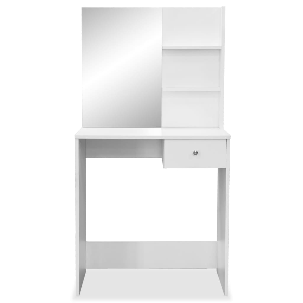 vidaXL fehér faforgácslap öltözőasztal 75 x 40 x 141 cm