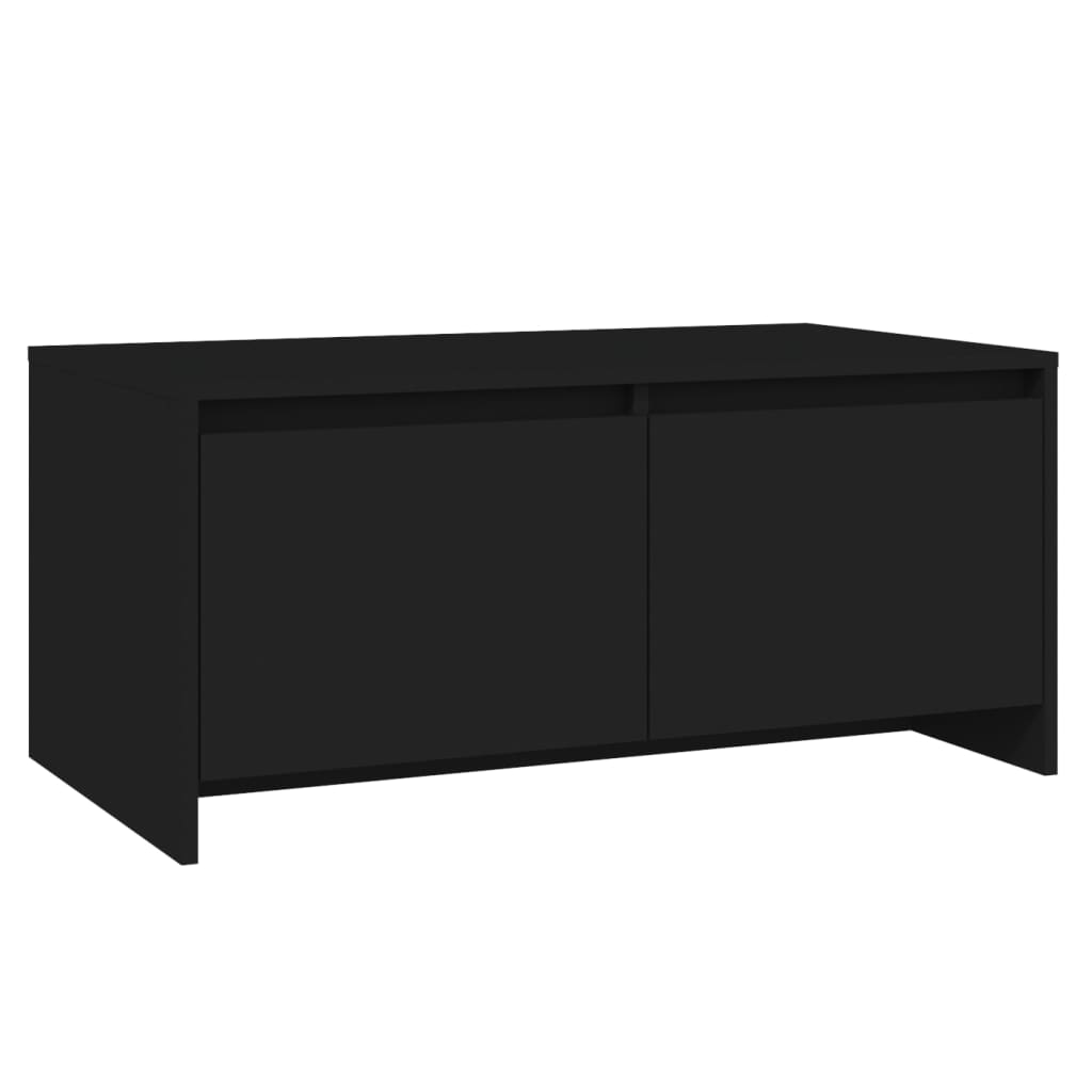 vidaXL fekete forgácslap dohányzóasztal 90 x 50 x 41,5 cm