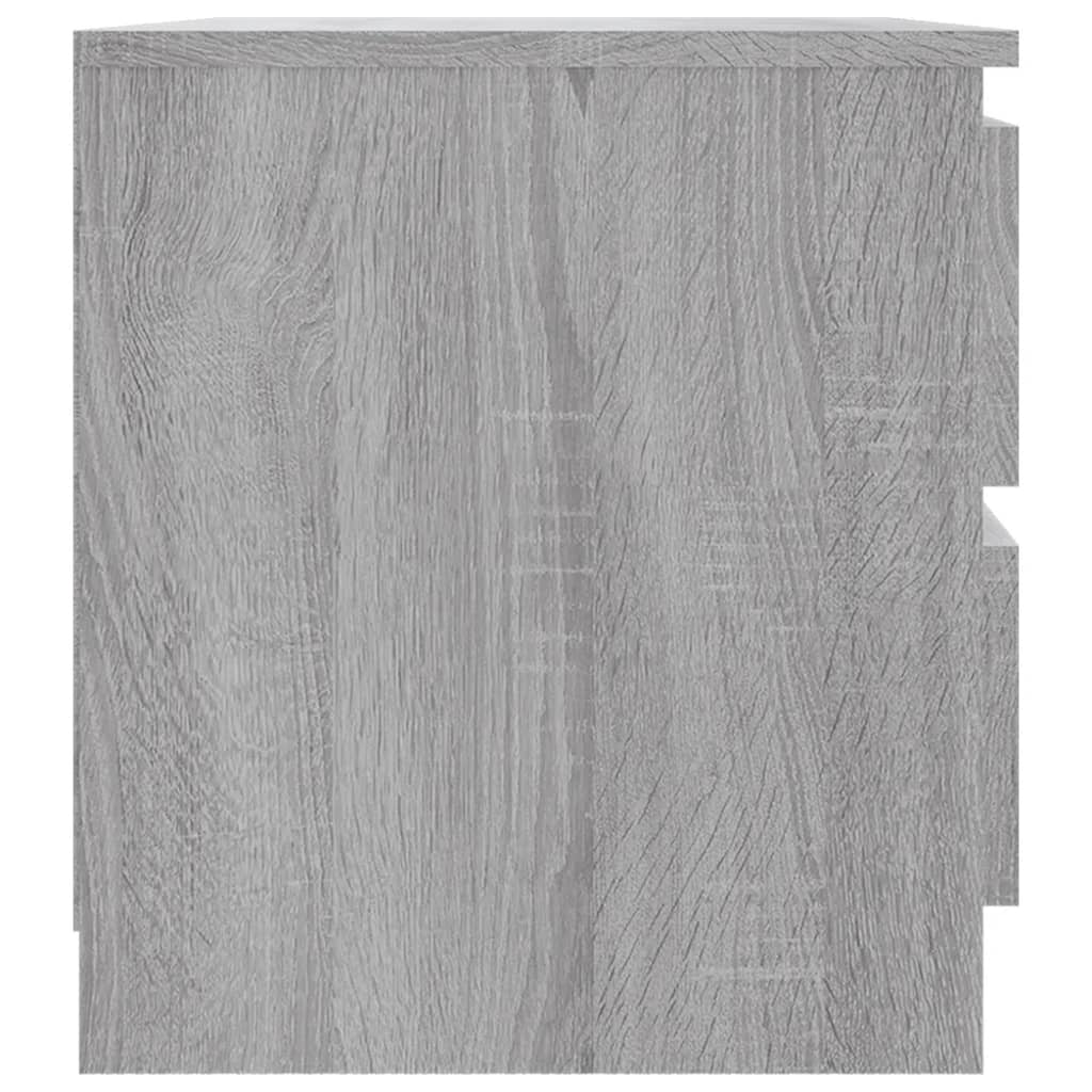 vidaXL szürke sonoma színű szerelt fa éjjeliszekrény 50 x 39 x 43,5 cm
