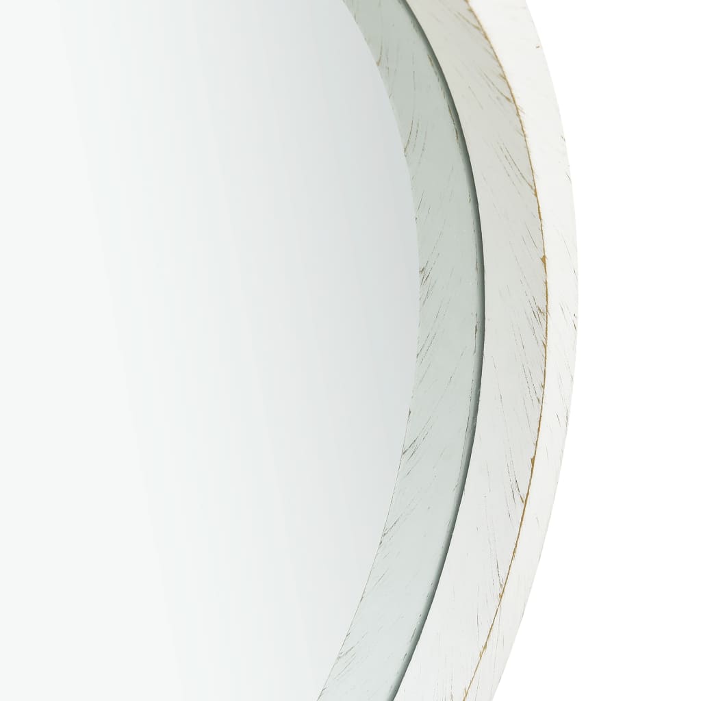 vidaXL fehér fali tükör pánttal 50 cm